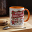 Christmas Mug - Merry Christmas White Text Reindeer Snowmen Penguin