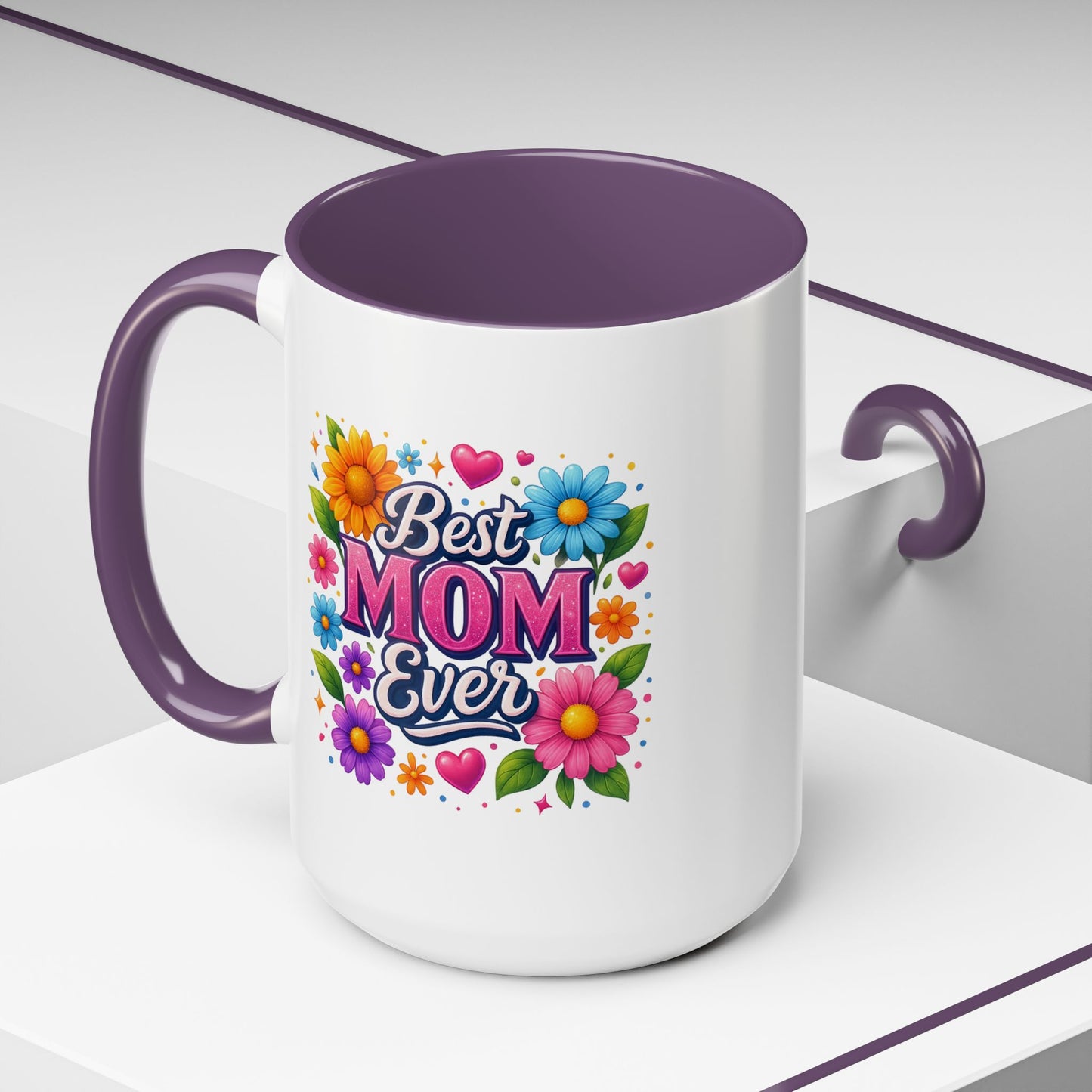Mother's Day Mug - Best Mom Ever Flowers