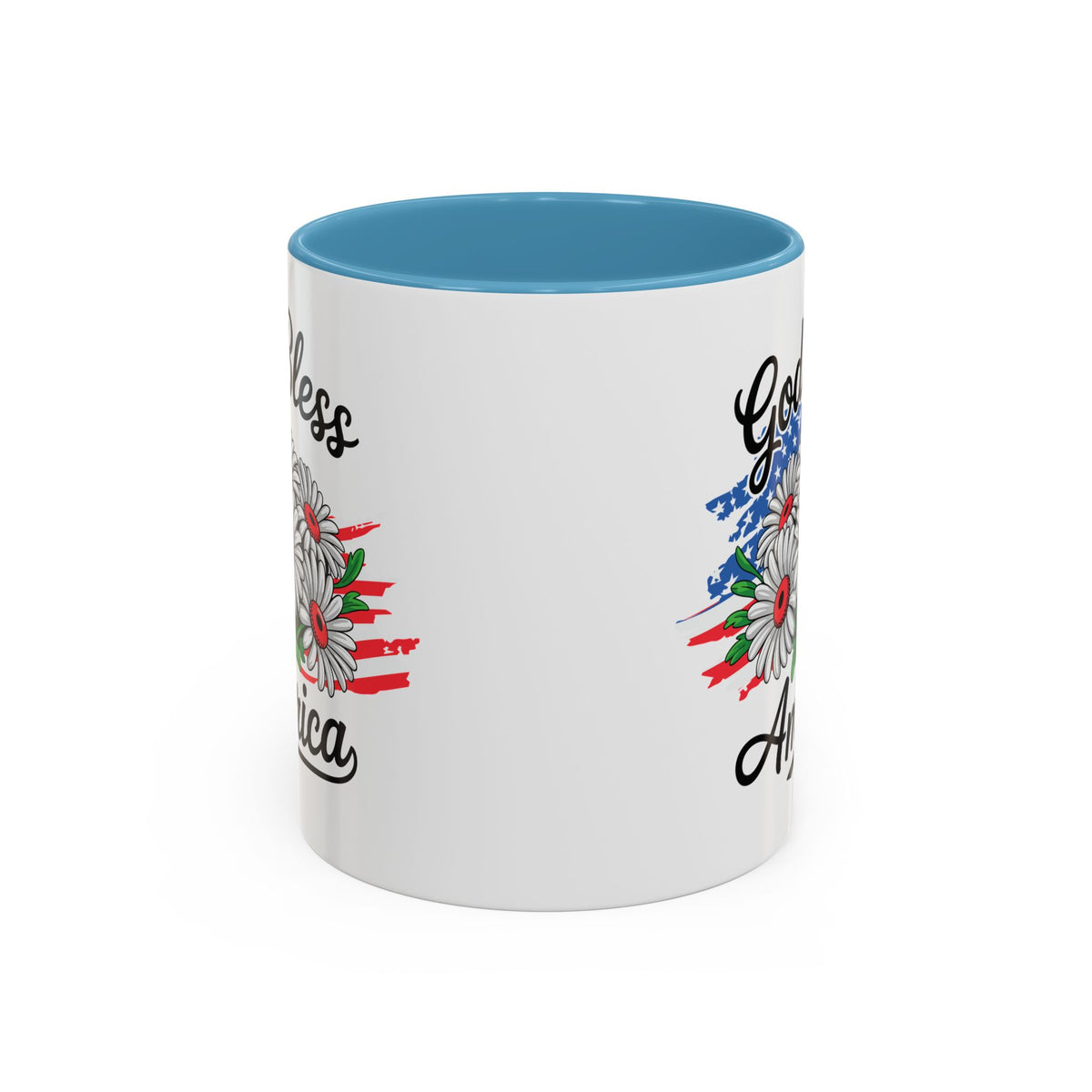 4th of July Mug - God Bless America Daisies