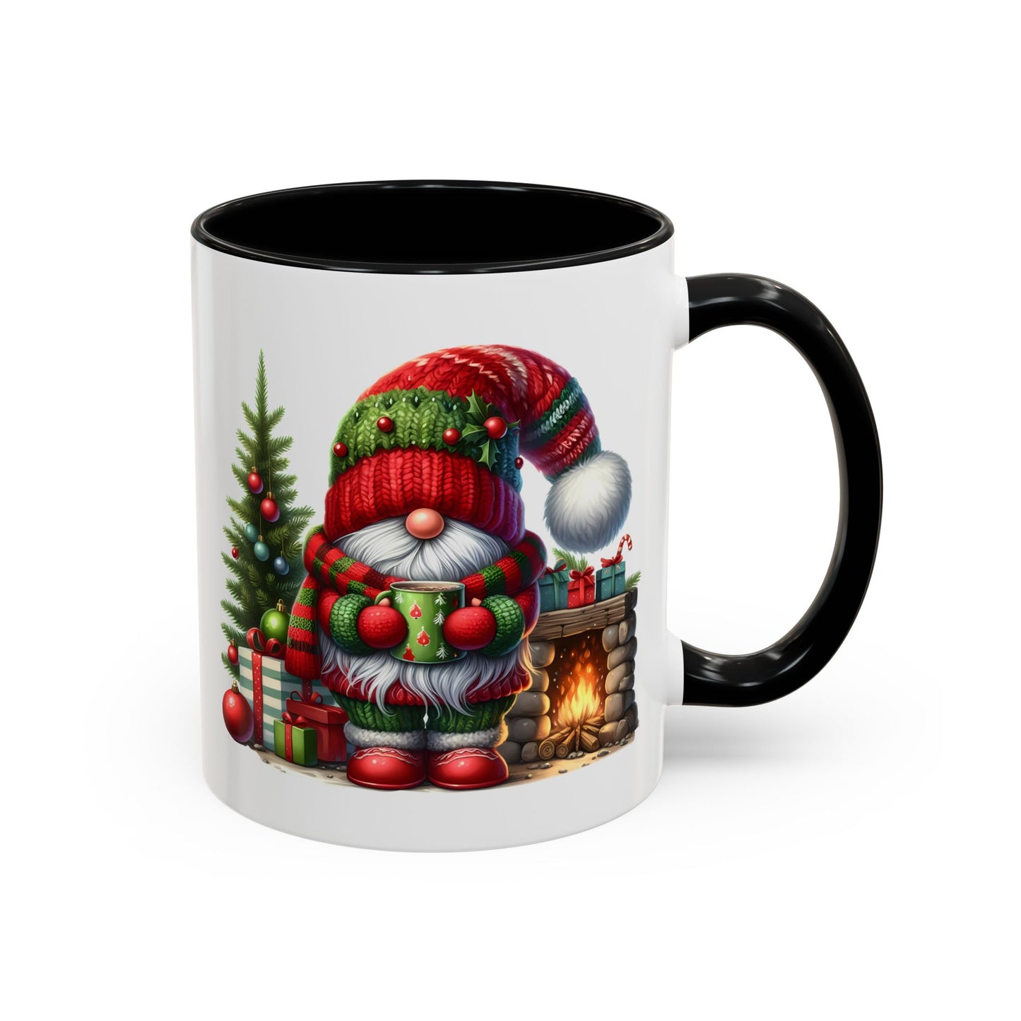 Christmas Mug - Gnome Fireplace