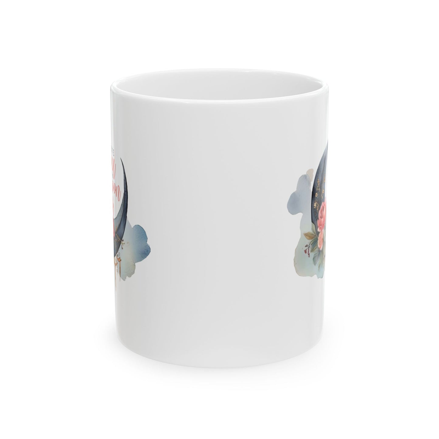 Valentine's Day Mug - I Love You Moon Graphic