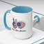 4th of July Mug - Peace Love America