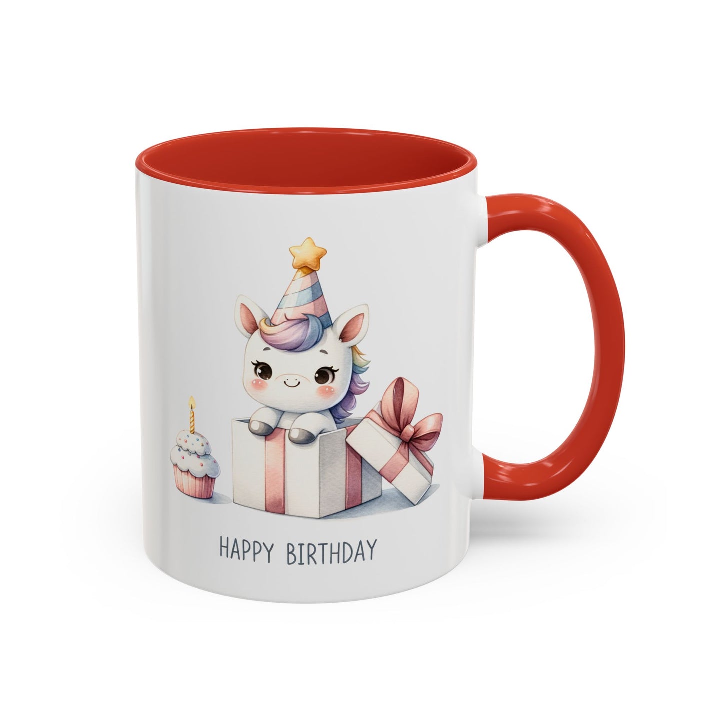 Birthday Mug - Unicorn With Present