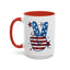 4th of July Mug - America Peace Sign