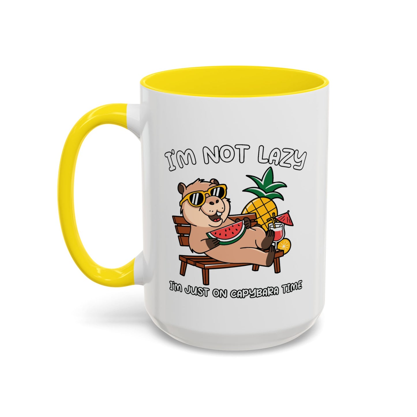 Humor Mug - I'm Not Lazy Capybara