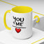 Anniversary Mug - You and Me Red Heart