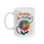 Birthday Mug - Happy Birthday Smiley Sun Flower