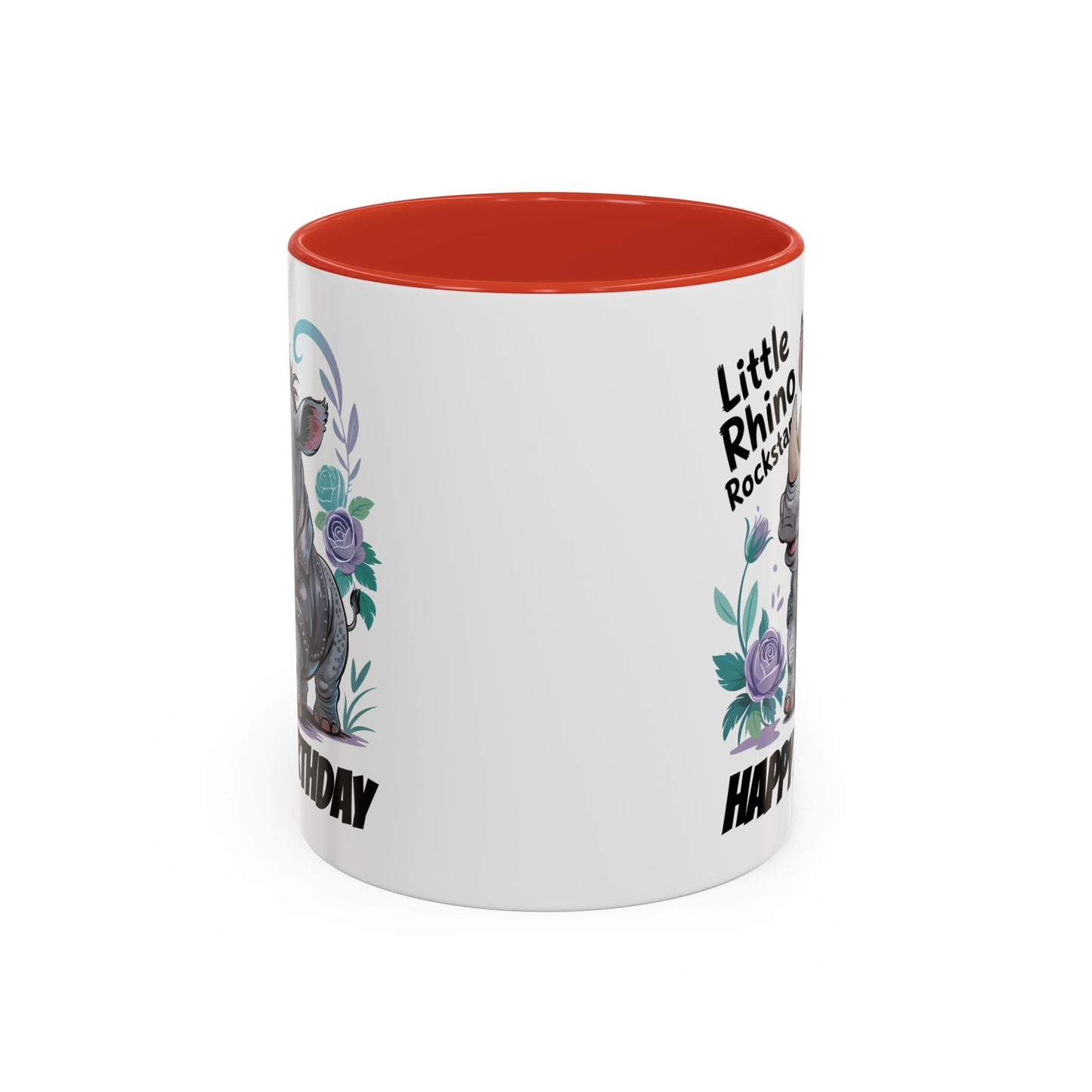 Birthday Mug - Happy Birthday Little Rhino Rockstar