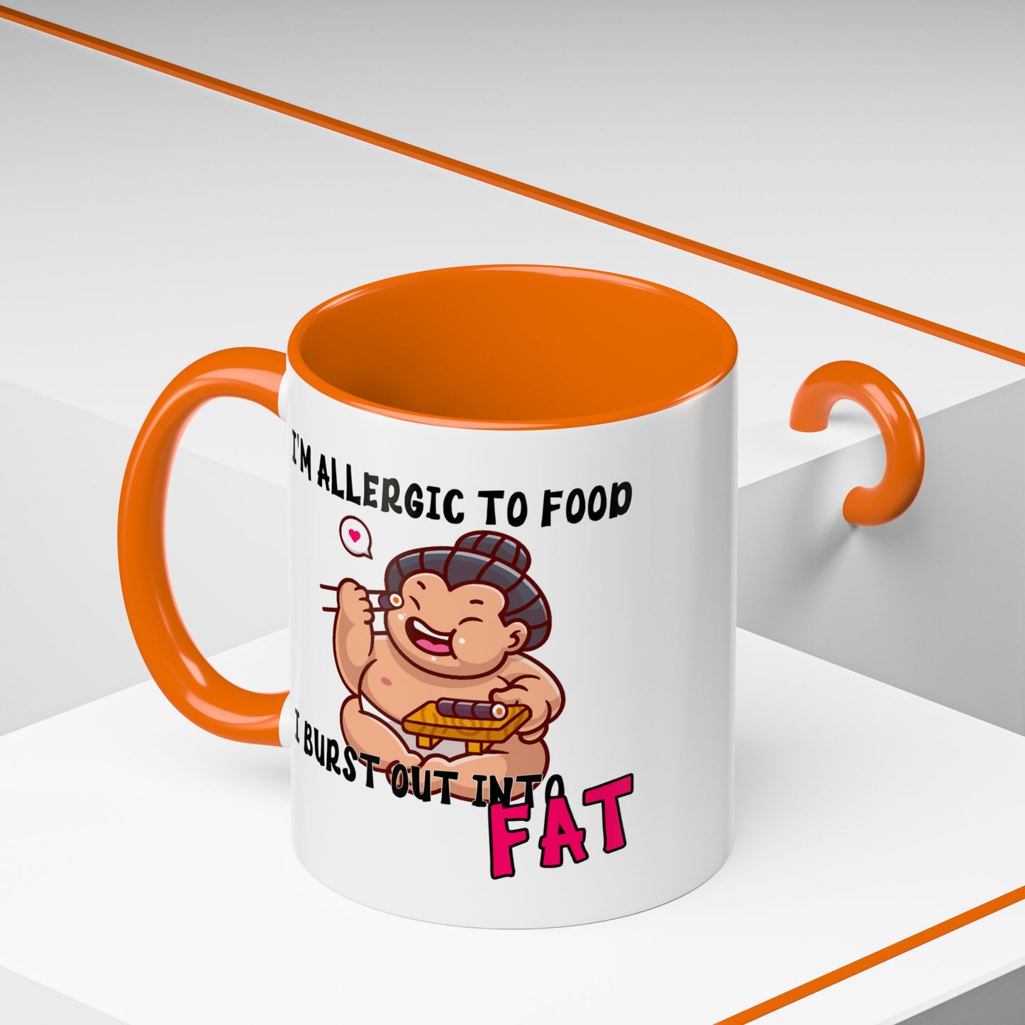 Humor Mug - I'm Allergic to Food