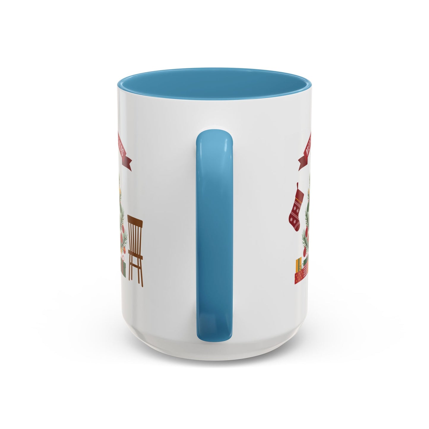 Christmas Mug - Merry Christmas Banner Tree Presents