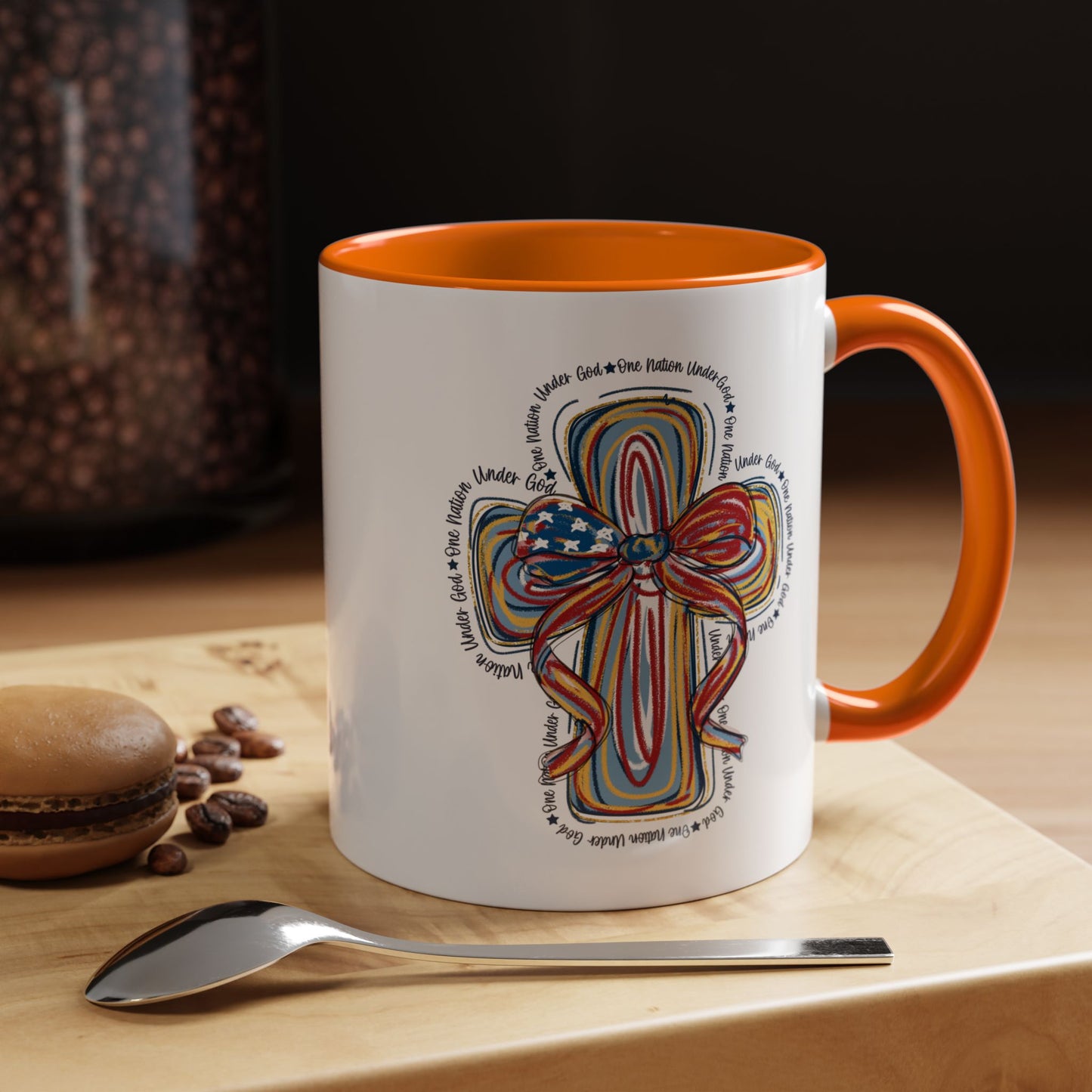 4th of July Mug - Christian Cross Bow