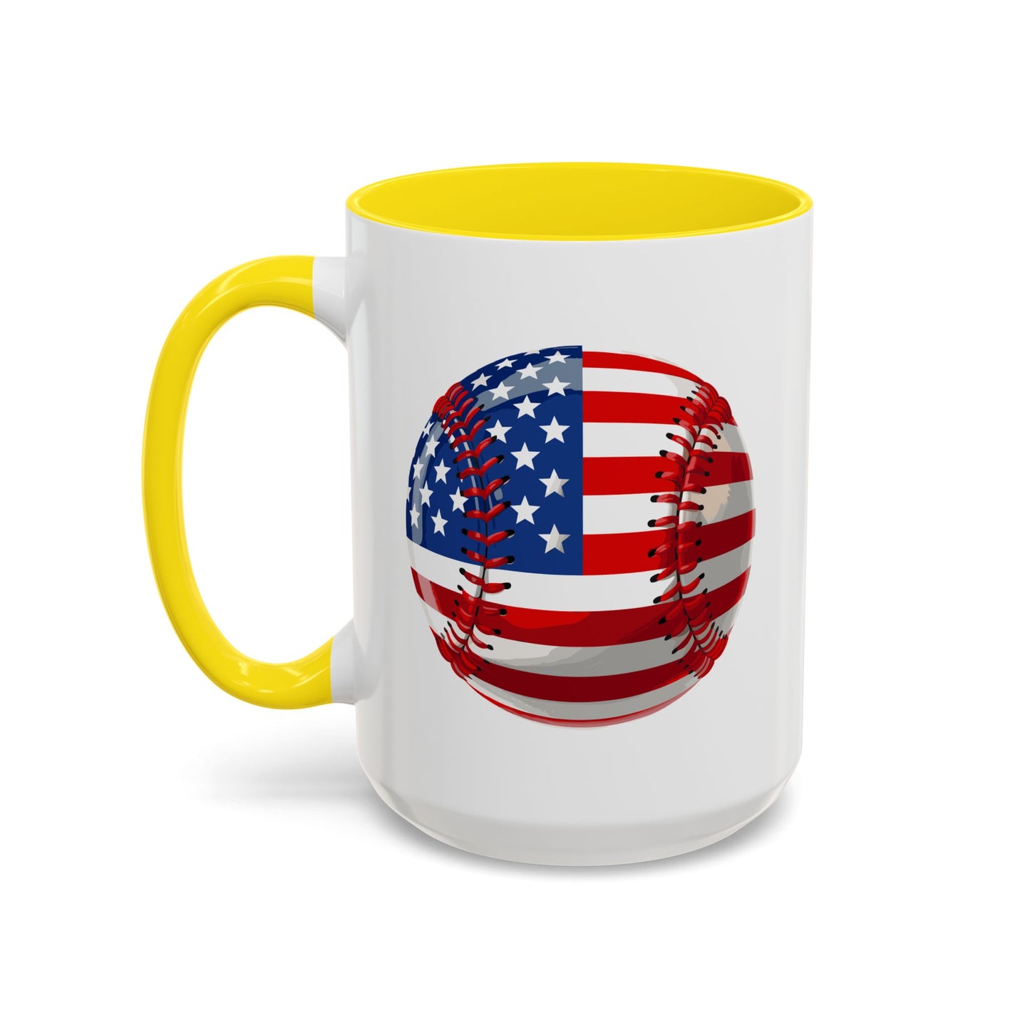 4th of July Mug - Baseball American Flag