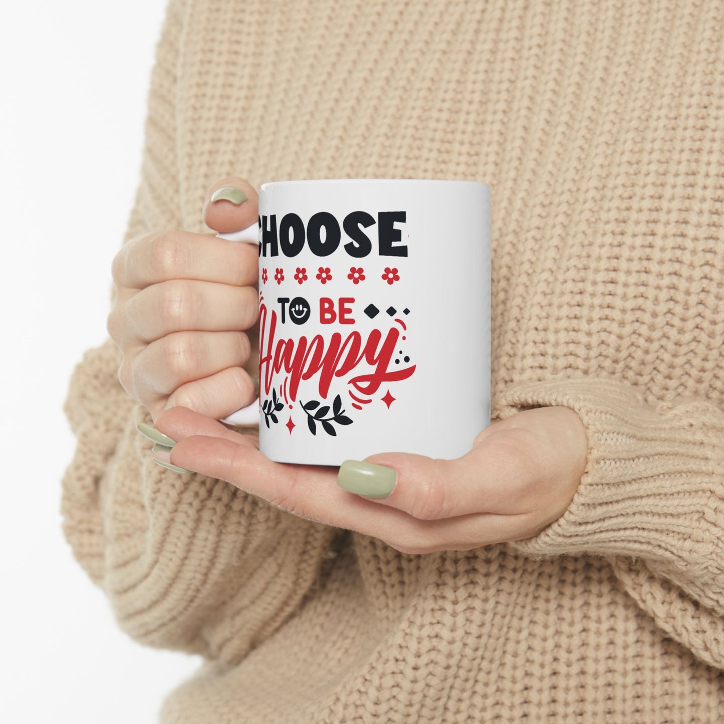 Wellness Mug - Choose To Be Happy Smiley