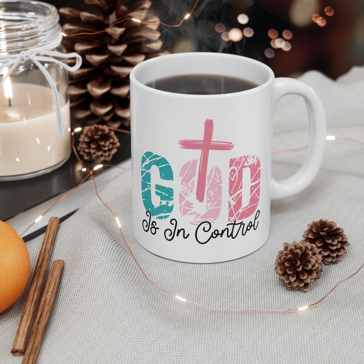 Religious Mug - God Is In Control