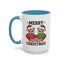 Christmas Mug - Merry Christmas Black Text Owls