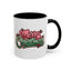 Christmas Mug - Merry Christmas Red & Green Text Mistletoe