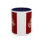Christmas Mug - Merry Christmas White Text Maroon Background