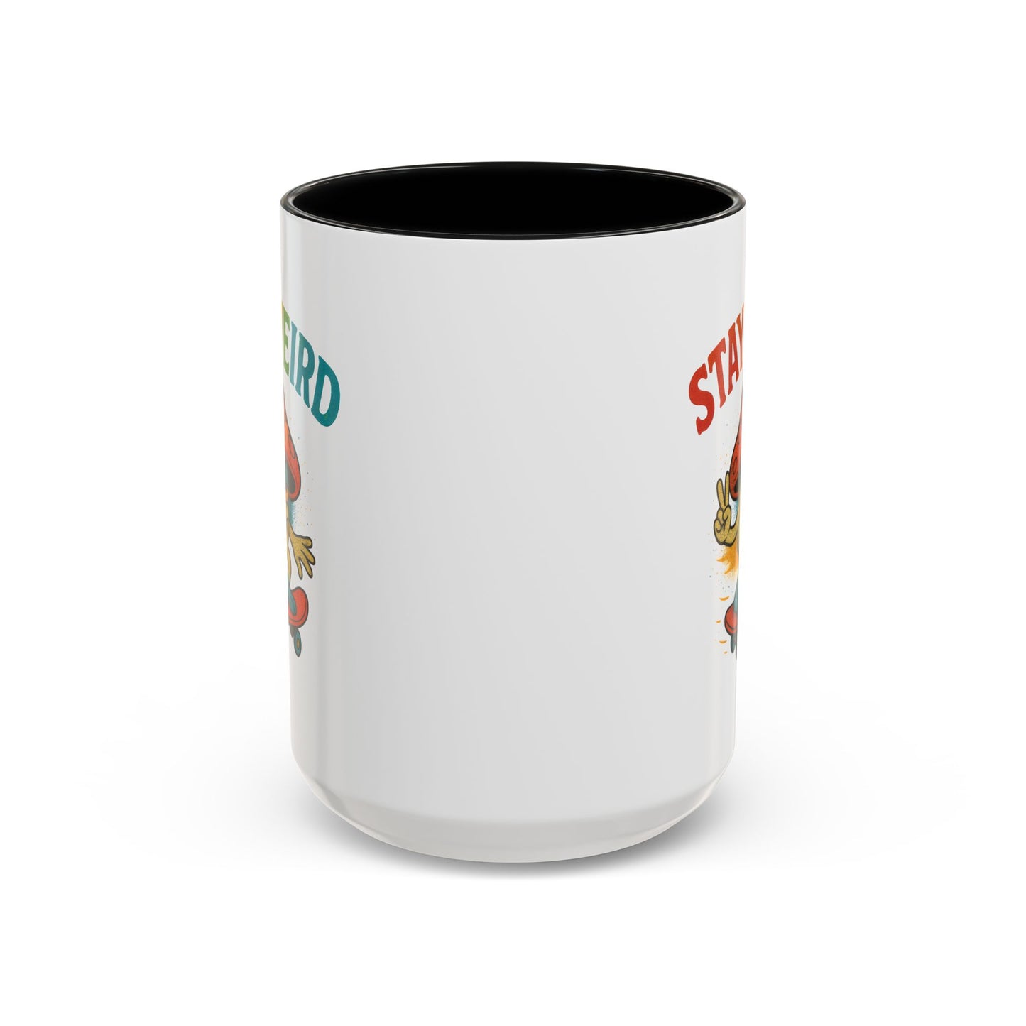 Humor Mug - Stay Weird Mushroom Skateboard