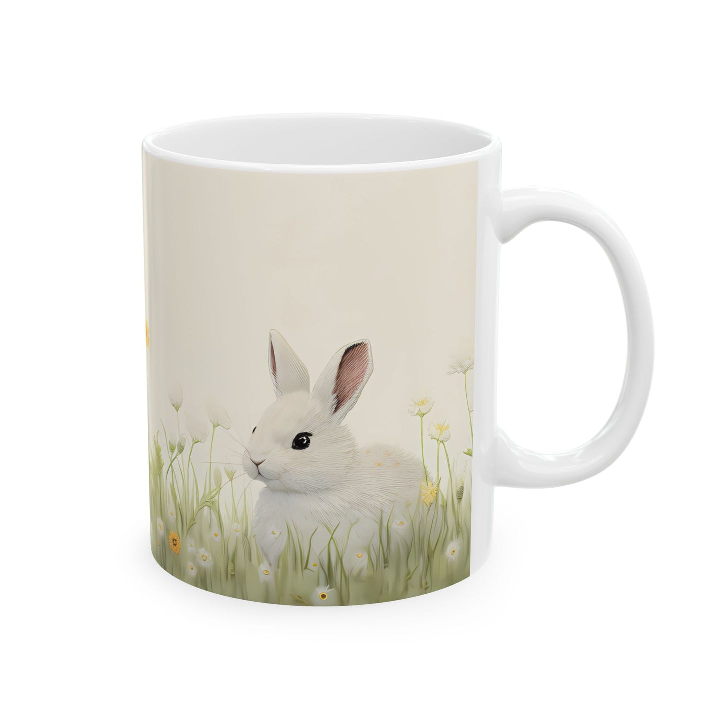 Artistic Mug - Felted Bunnies