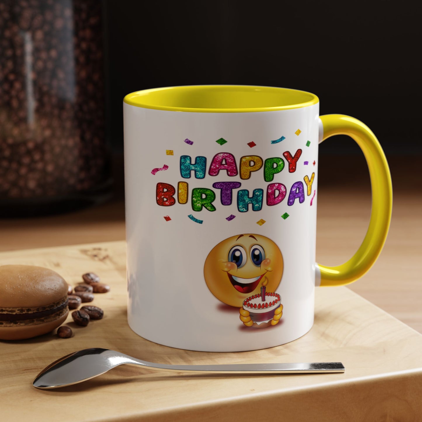 Birthday Mug - Happy Birthday Emoji