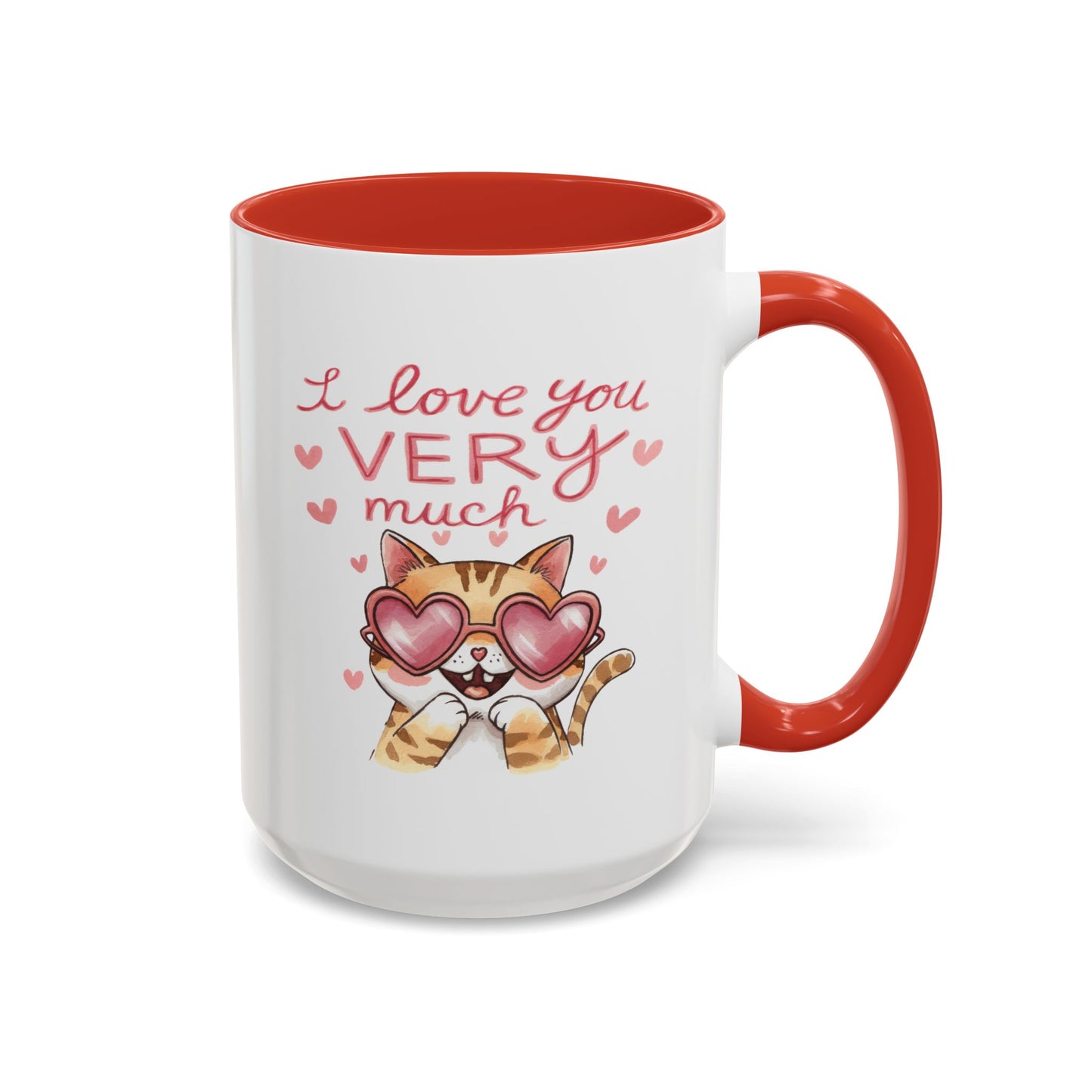 Anniversary Mug - I love You Very Much Cat