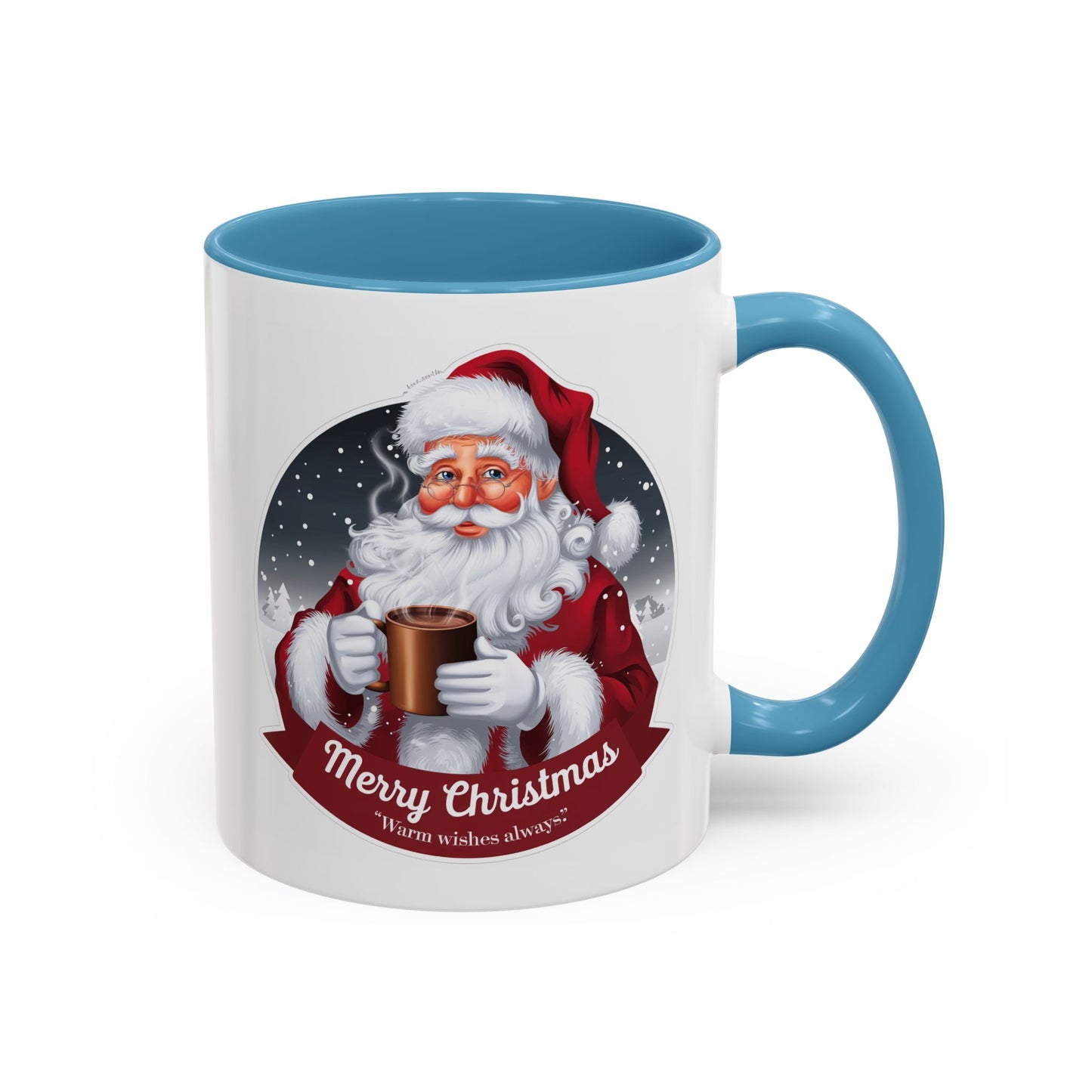 Christmas Mug - Merry Christmas Warm Wishes Always Santa