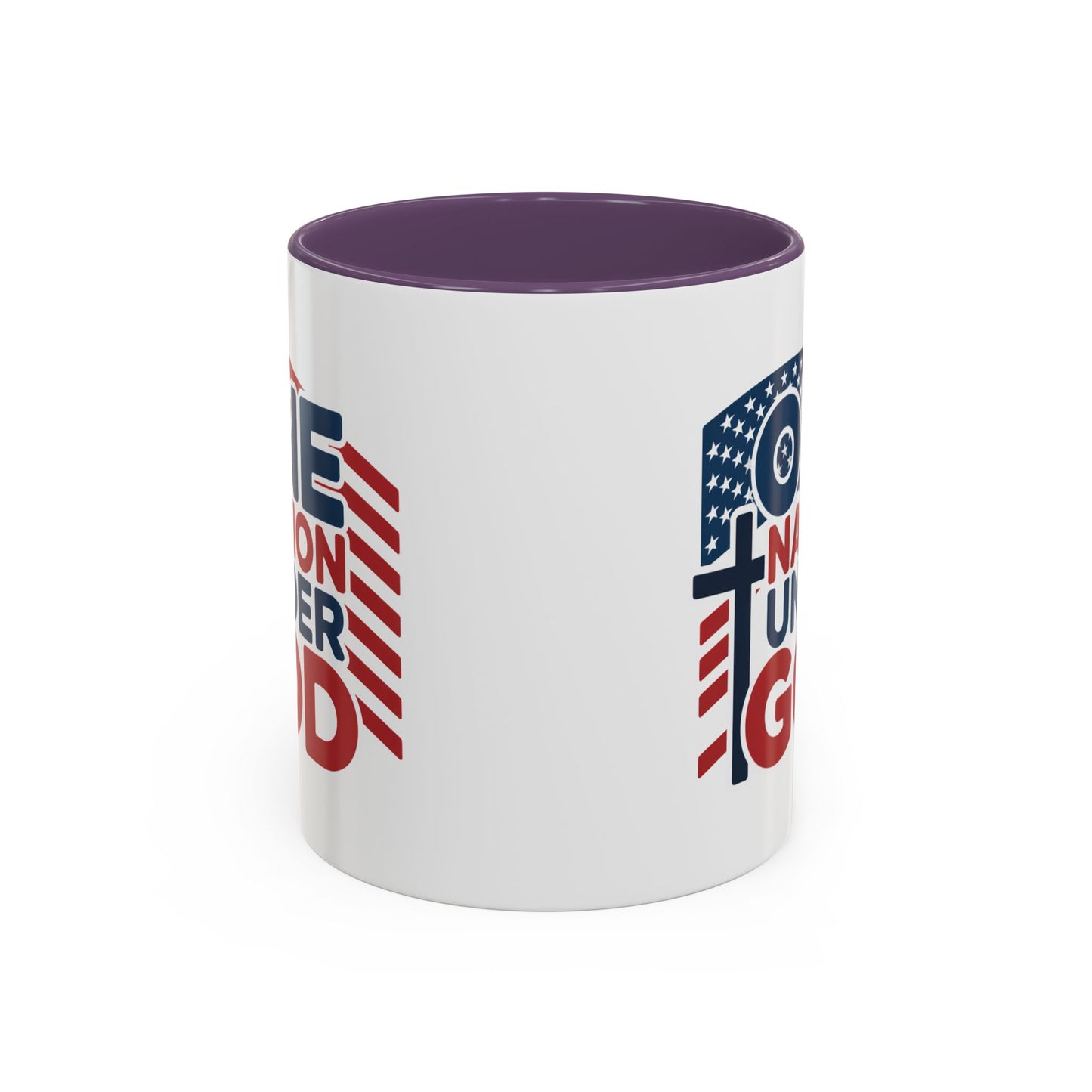 Religious Mug - One Nation Flag Cross