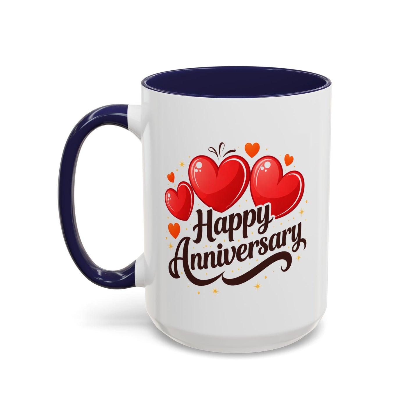 Anniversary Mug - Happy Anniversary Hearts