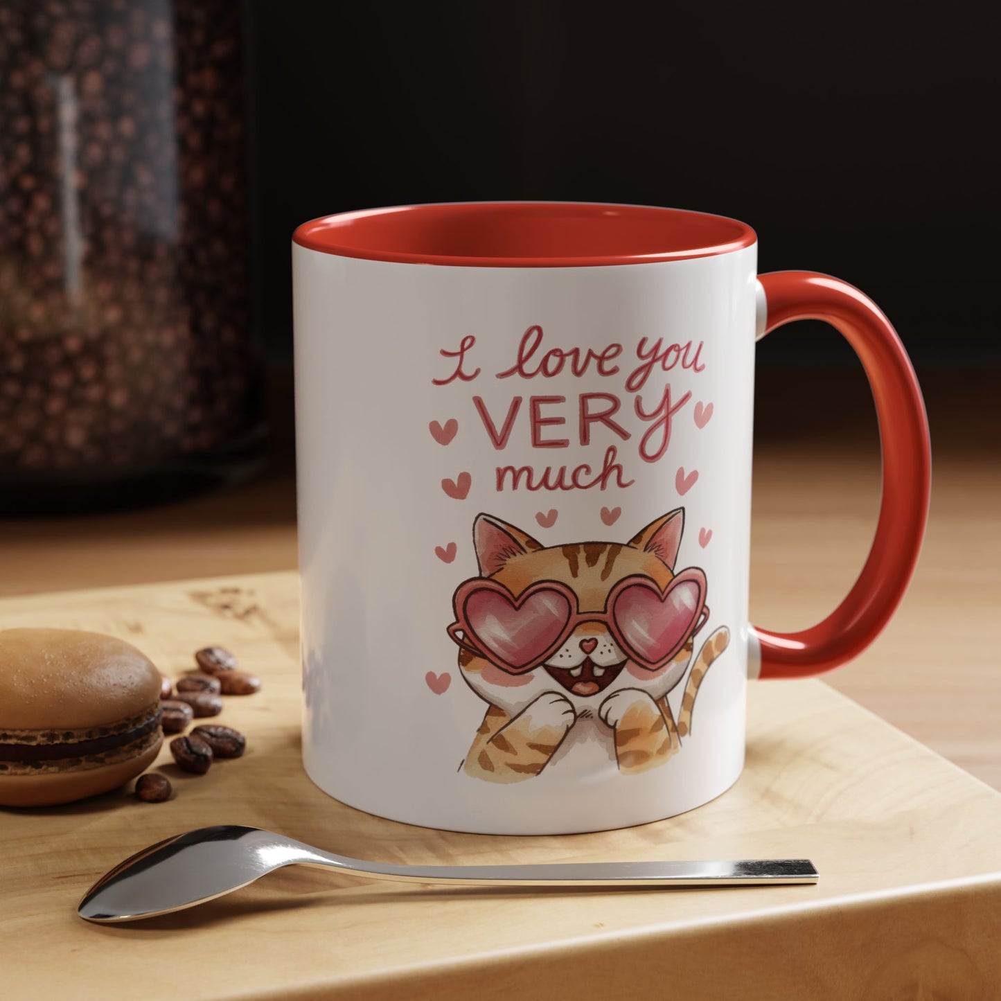 Valentine's Day Mug - I Love You Cat