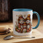 Christmas Mug - Gold Snowman Family