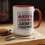 Christmas Mug - Merry Christmas Red Green & Black Text Trees Presents