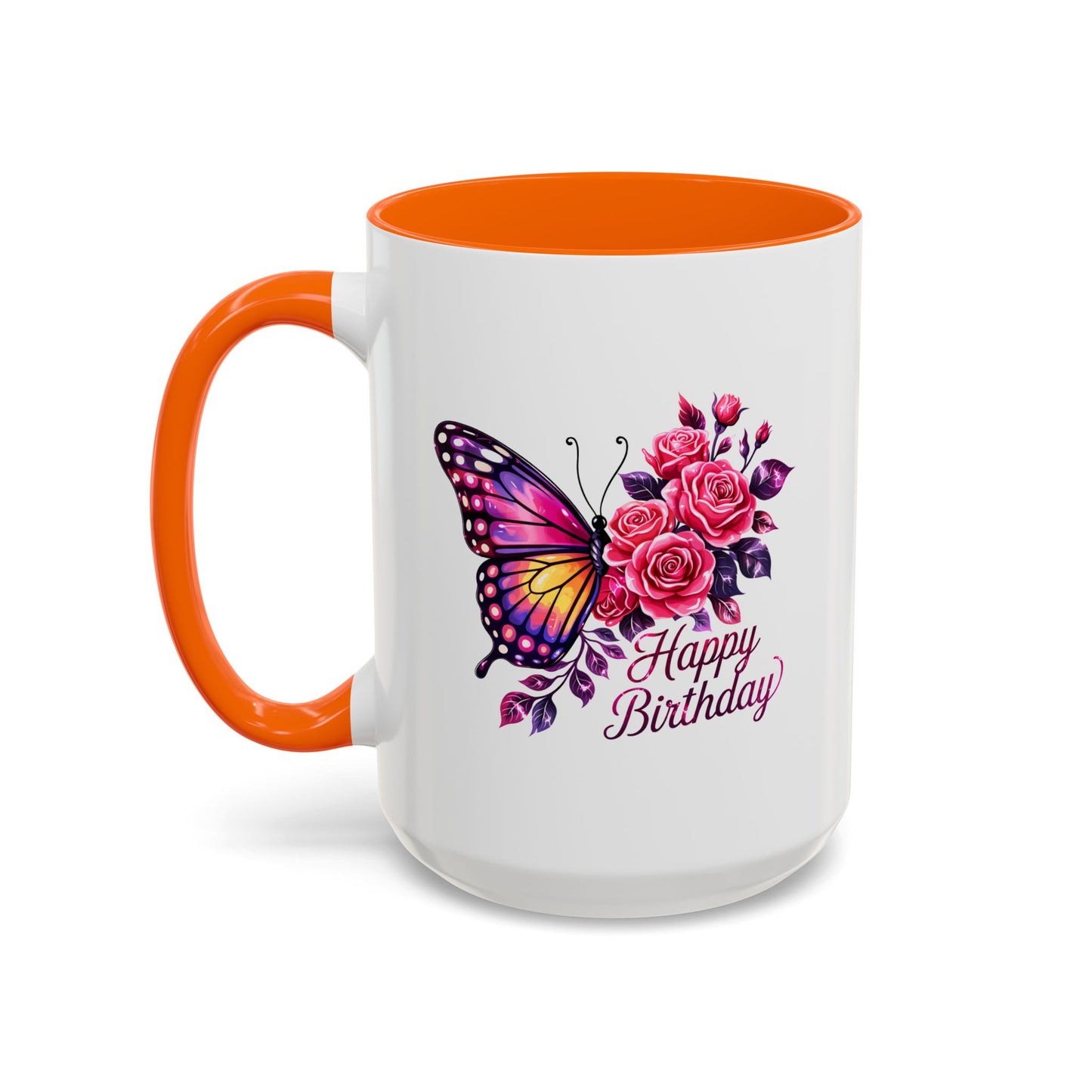 Birthday Mug - Butterfly Flowers