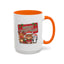Christmas Mug - Green Text Red Banner Reindeer Bear Penguin