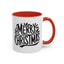 Christmas Mug - Merry Christmas Black Text Mistletoe