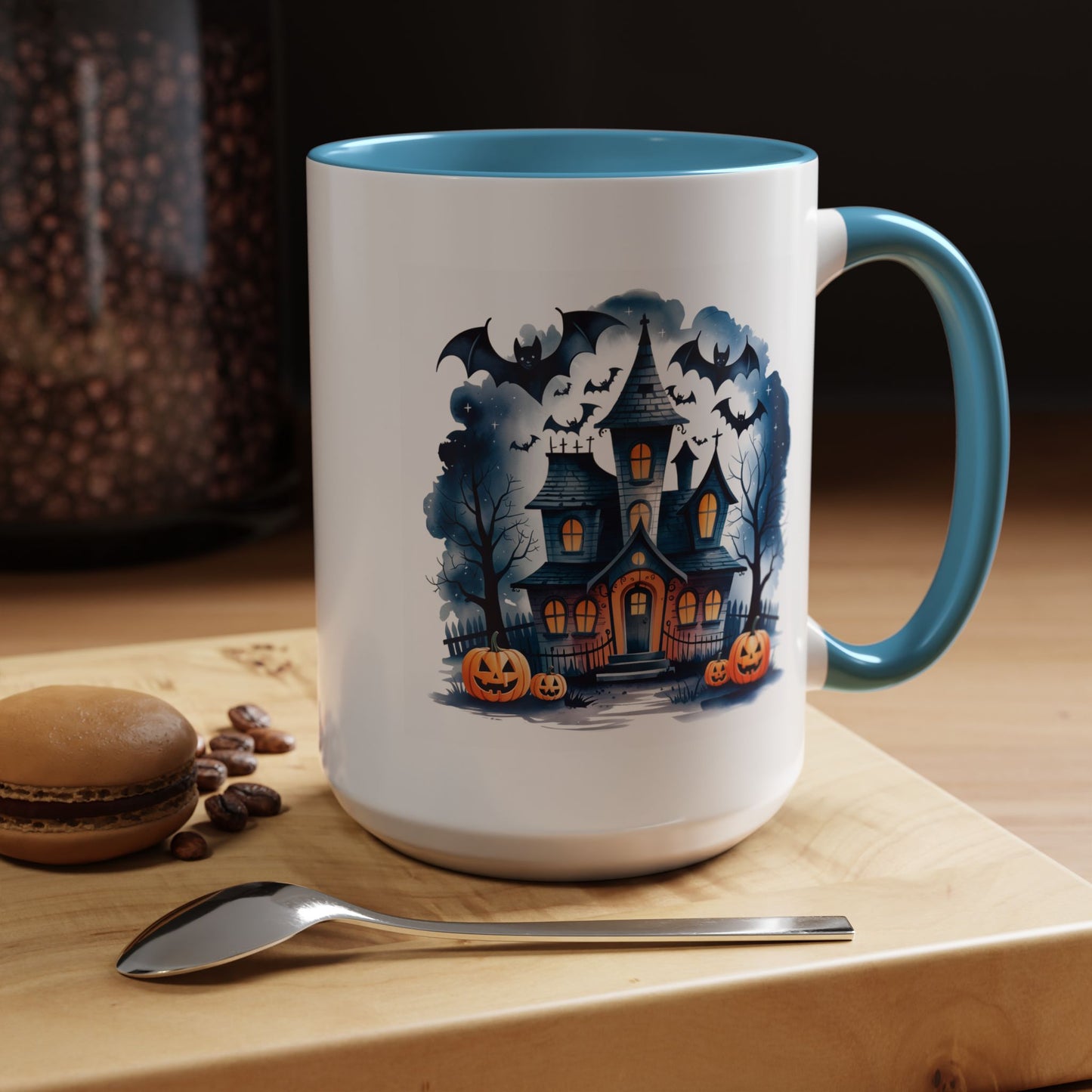 Halloween Mug - Bat Ghost House