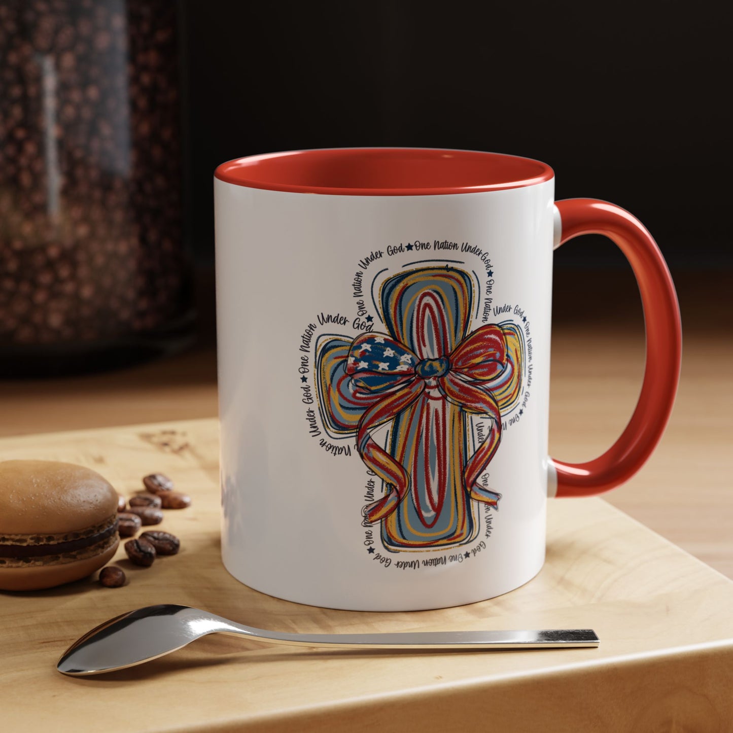 4th of July Mug - Christian Cross Bow