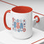 4th of July Mug - USA Preppy Floral