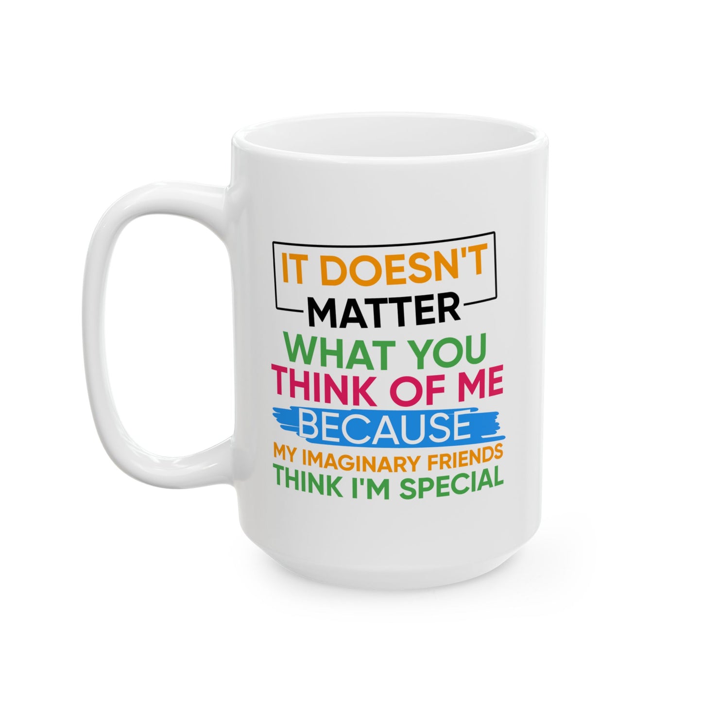 Humor Mug - It Doesn't Matter What You Think of Me