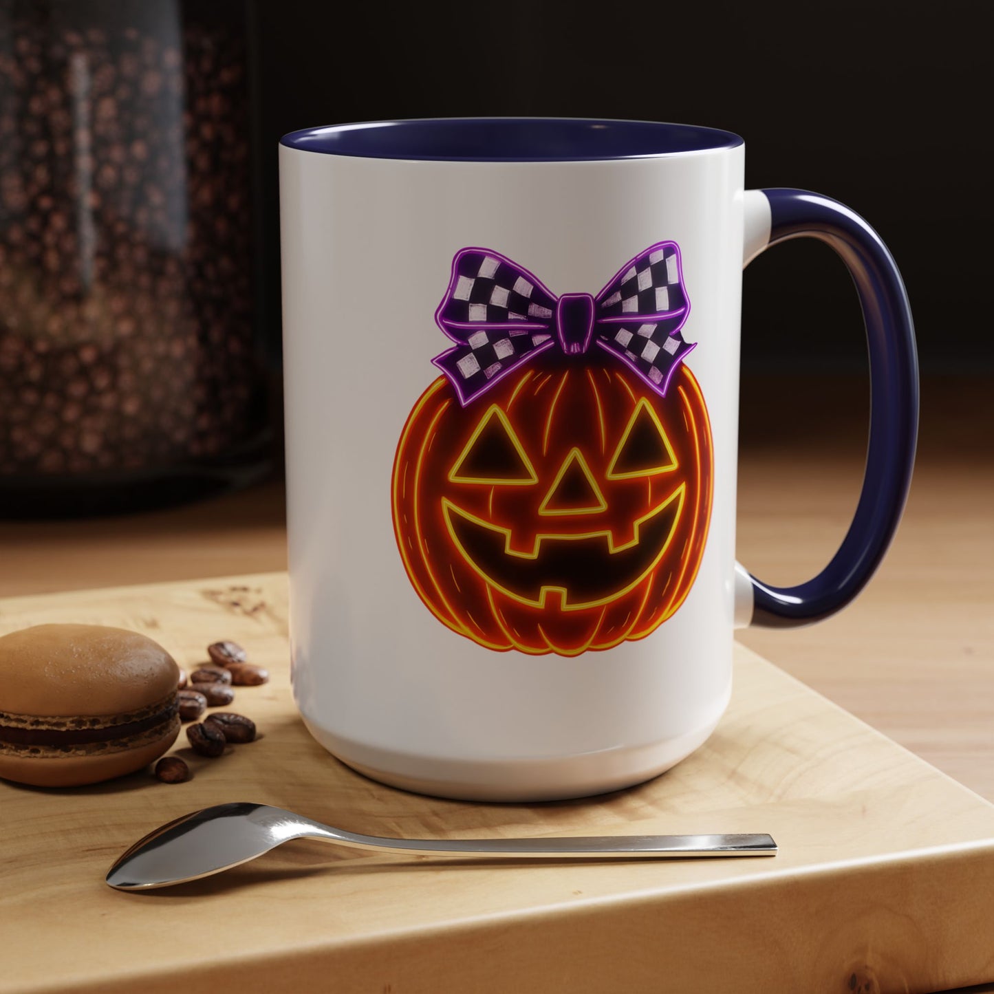 Halloween Mug - Purple Bow's Pumpkin