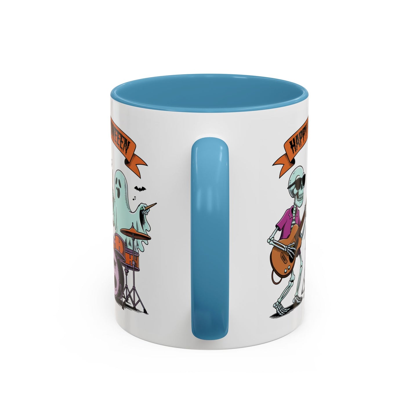 Halloween Mug - Skeleton & Ghost Band