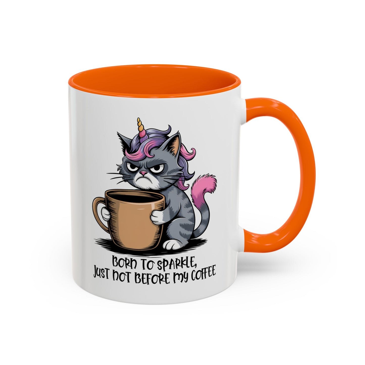 Humor Mug - Born to Sparkle, Just Not Before My Coffee