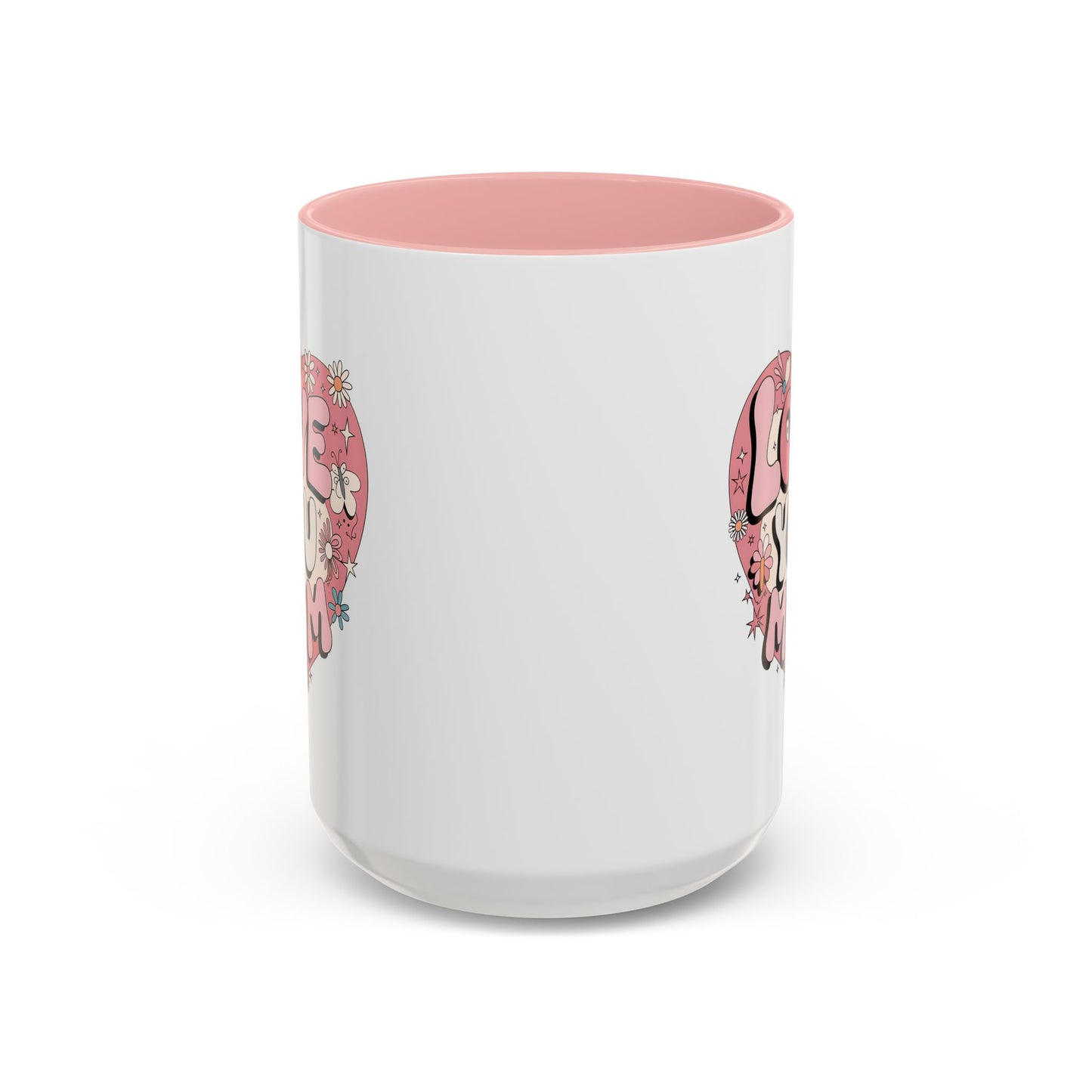 Mother's Day Mug - Love You Mom Retro Heart