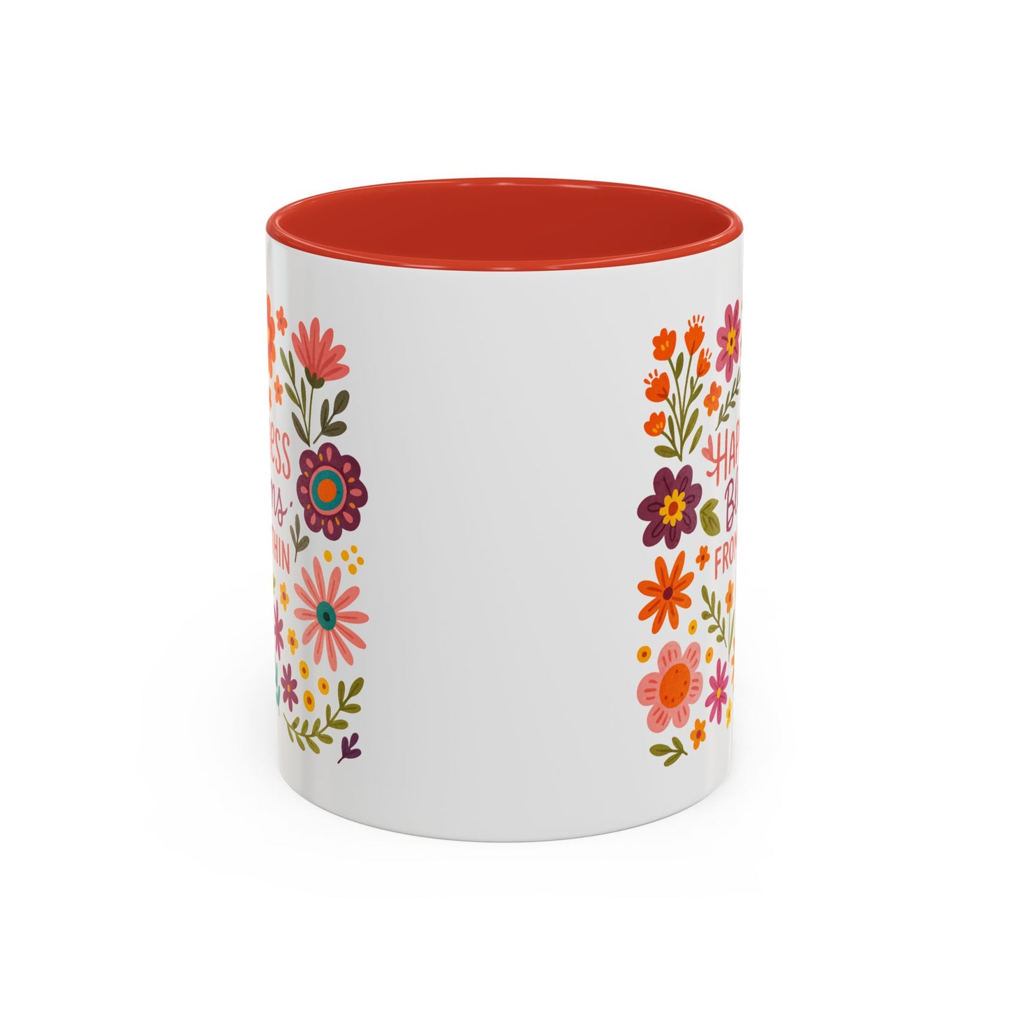 Motivation Mug - Happiness Blooms From Within