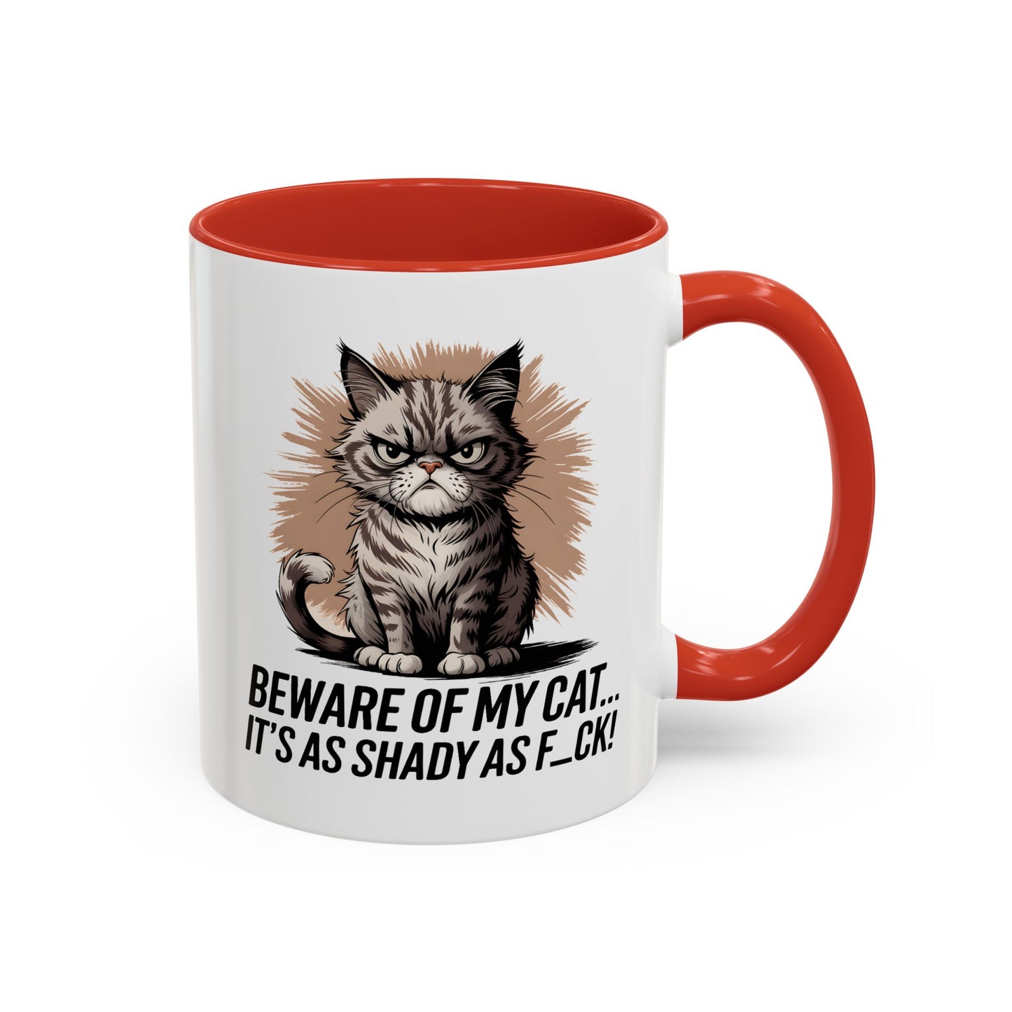 Humor Mug - Beware of My Cat