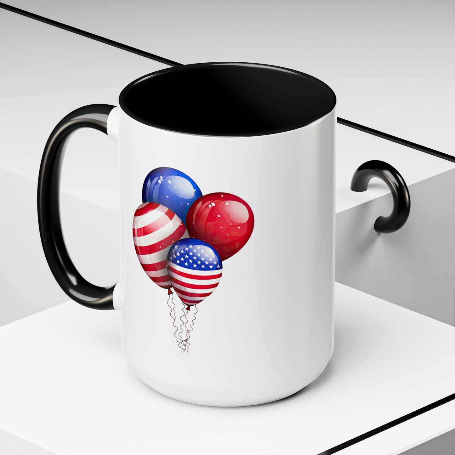 4th of July Mug - American Balloons