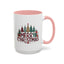 Christmas Mug - Merry Christmas Tartan Text Trees Presents