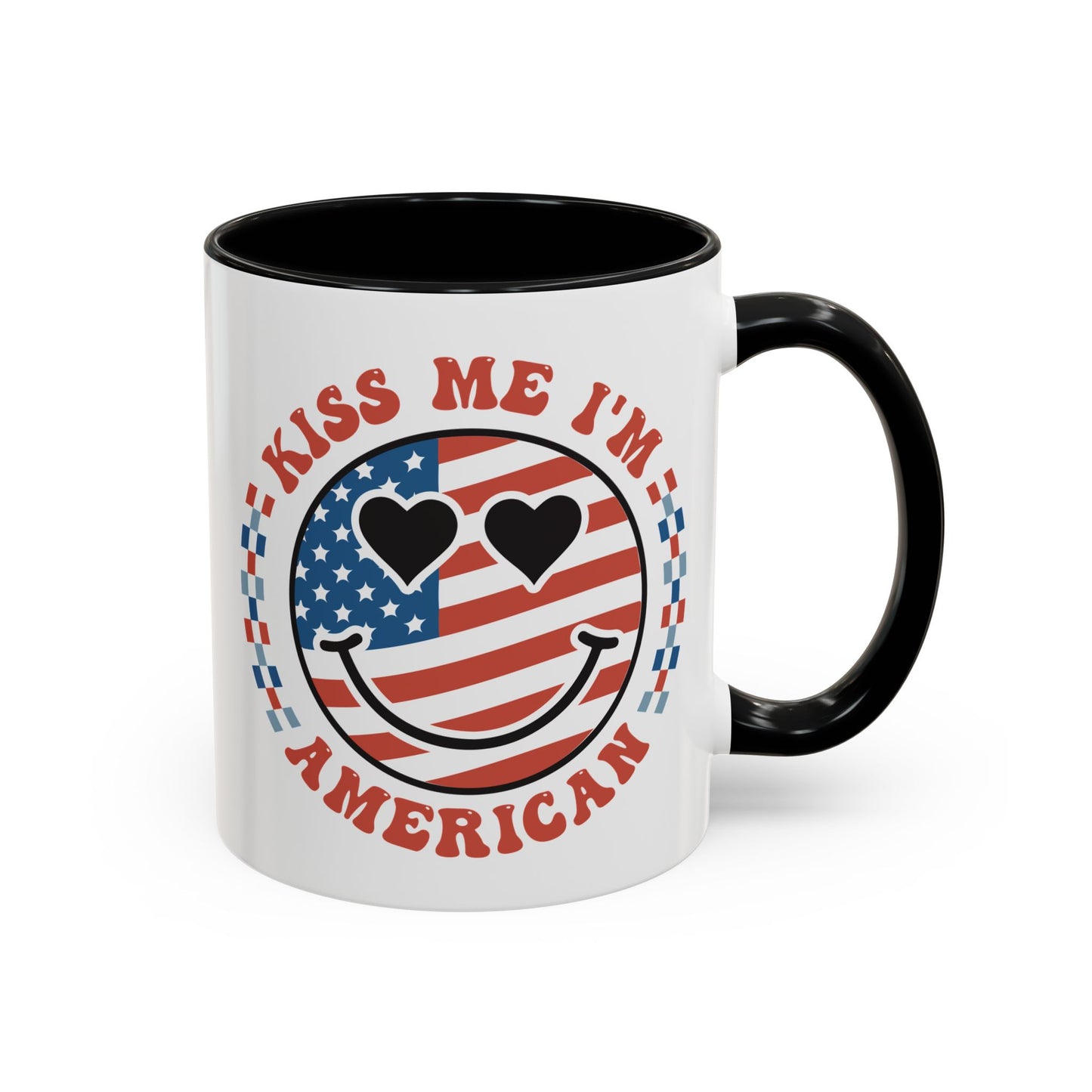 4th of July Mug - Kiss Me I'm American