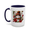 Christmas Mug - Red and Green Snowman