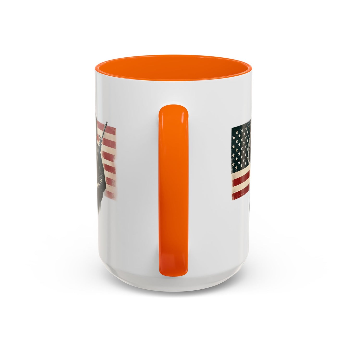 4th of July Mug - Soldier American Flag