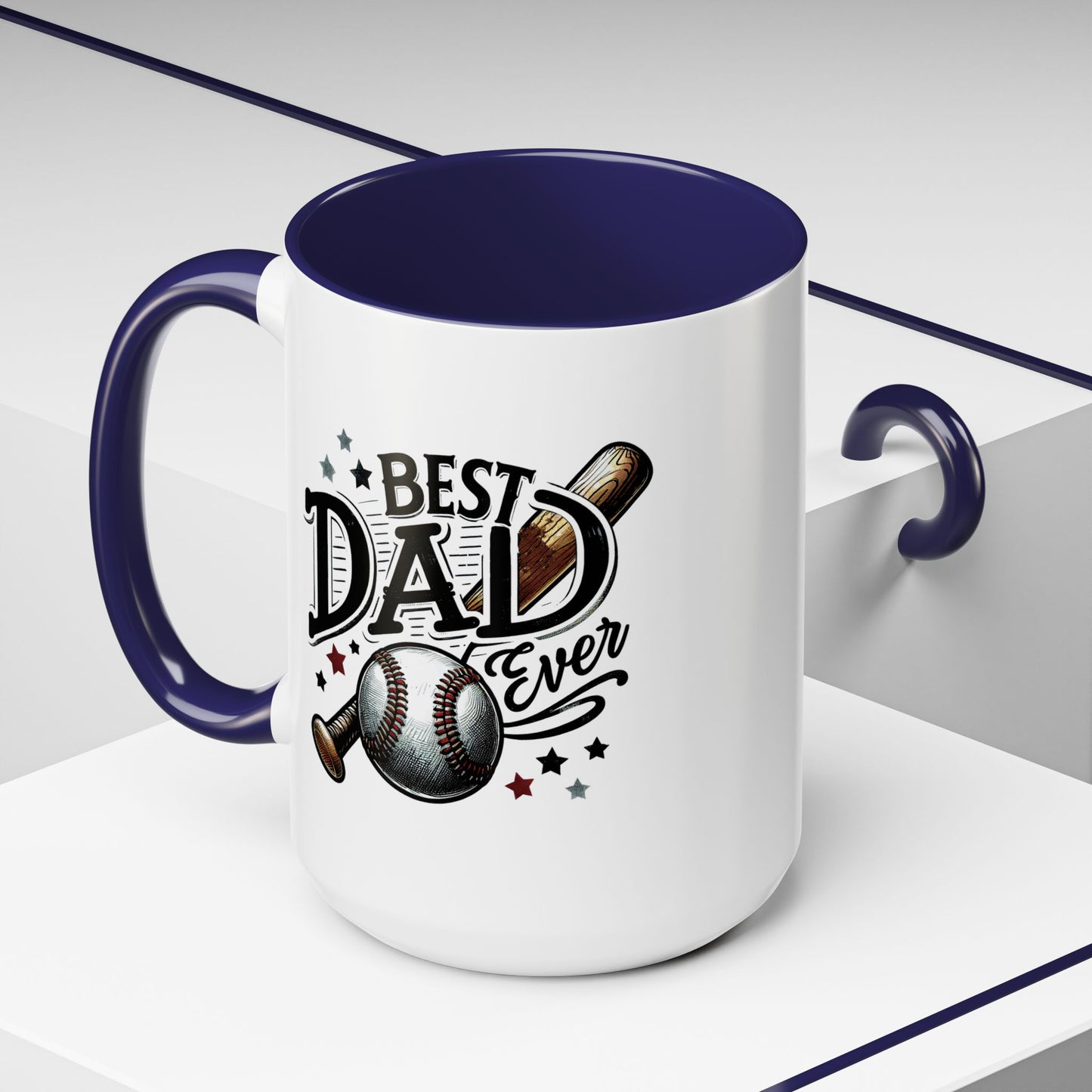 Father's Day Mug - Best Dad Ever Baseball